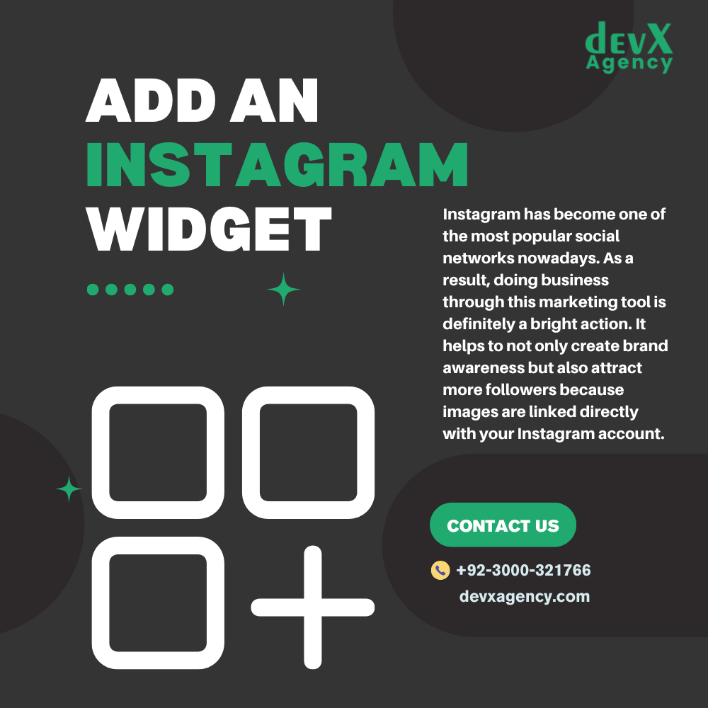 Add an Instagram widget